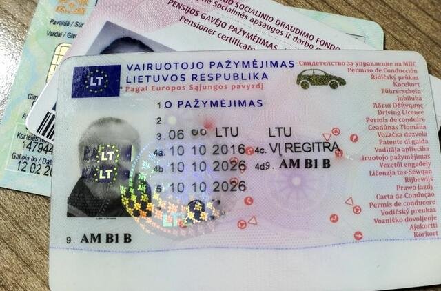 Pirkite vairuotojo pažymėjimą